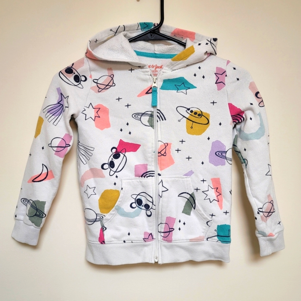 ✨️Girls | S (6/6X) | Space Panda Print Zip-Up Hoodie | Cat & Jack